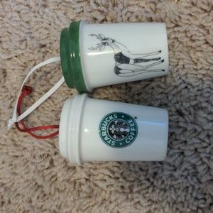 Starbucks ornaments 2006, 2017